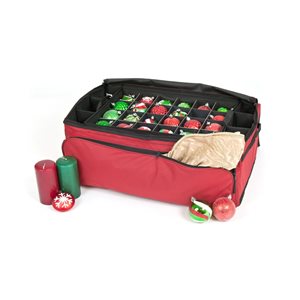 Northlight Northligh 3-Tray Christmas Ornament Pro Storage Bag for up to 72 Ornaments