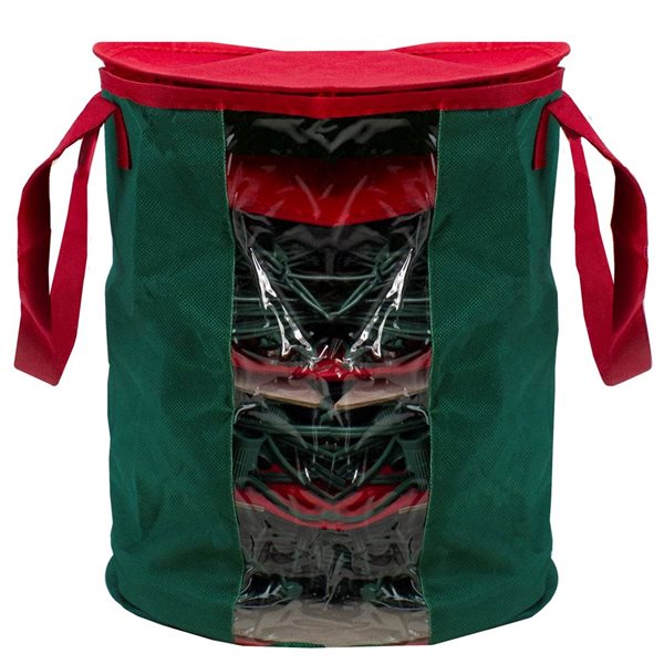 Northlight 12-In Red and Green Christmas Light Storage Organizer