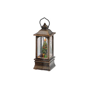 IH Casa Decor 5.15-in LED Lantern with Tree Tabletop Decoration