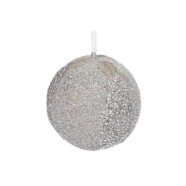 iH casadécor 10-cm Christmas Arrow Glam Balls - Set of 2