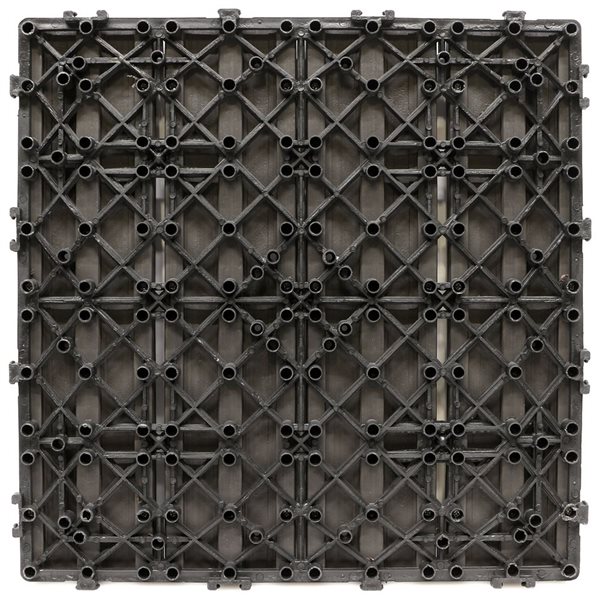 everhome 12 x 12-in Twilight Co-Extruded Composite Deck Tiles - 12/Pk