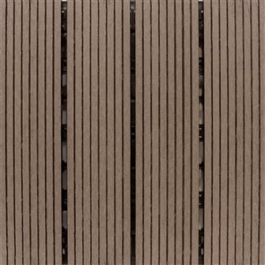Everhome 12 x 12-in Walnut Composite Deck Tiles - 12/Pk