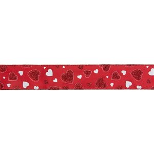 Northlight 2.5-in x 32.8-ft Red Polyester Valentine's Day Decorative Ribbon
