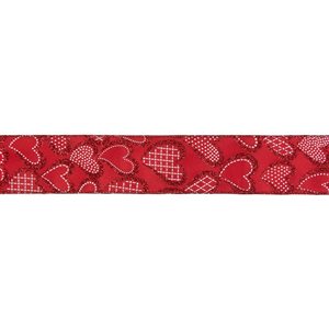 Northlight Valentine's Day 2.5-in x 32.8-ft Red Polyester Decorative Ribbon