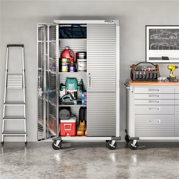 Vancouver Classics UltraHD 36 W x 72 H x 18-in D Granite Steel Storage Cabinet
