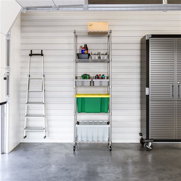 Vancouver Classics 18 D x 24 W x 72-in H 5-Tier Home Storage Steel