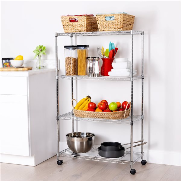 Vancouver Classics 14 D x 30 W x 48-in H 4-Tier Home Storage Steel