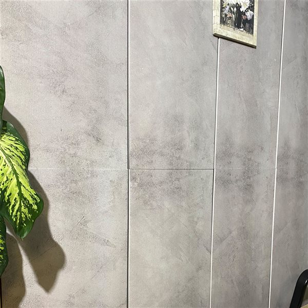 Dundee Deco Beige Grey 3.3 ft X 1.6 ft Styrofoam 3D Wall Panels Silver 54 sq ft in total