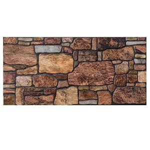 Dundee Deco Copper Brown Sepia 3.3 ft X 1.6 ft Styrofoam 3D Wall Panels 54 sq ft