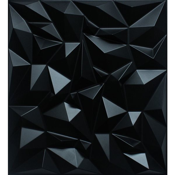 Dundee Deco Geometric Diamond PVC 3D Wall Panel White 1.6 ft X 1.6 ft ...