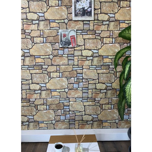 Dundee Deco Gold Mauve 3.3 ft X 1.6 ft Styrofoam 3D Wall Panels Multiple Colors 54 sq ft in total