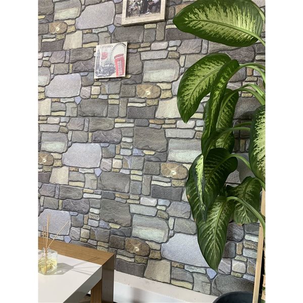 Dundee Deco Grey Pewter Blonde 3.3 ft X 1.6 ft Styrofoam 3D Wall Panels Multiple Colors 54 sq ft in total