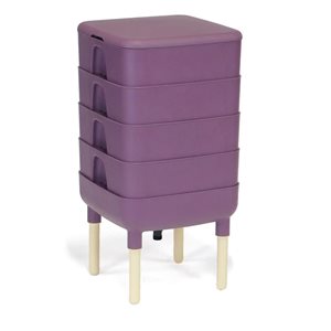FCMP Outdoor Essential Living 15 x 30-in Purple Indoor Worm Composter