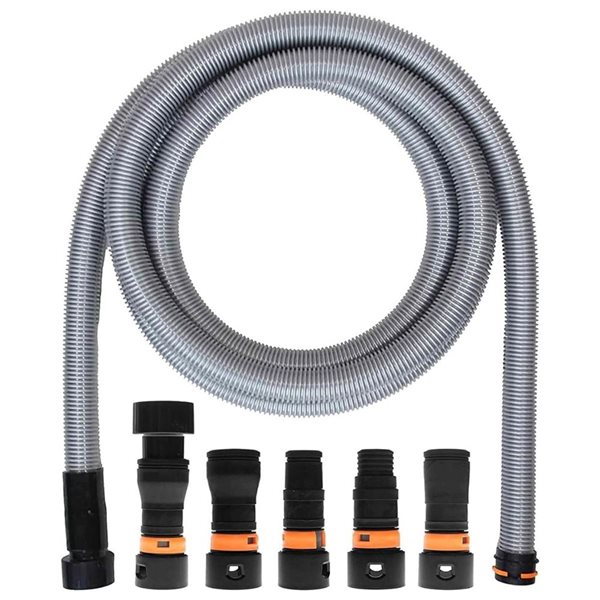 VPC collection hose for central vacuum with power tool adapter kit - 16 ft.