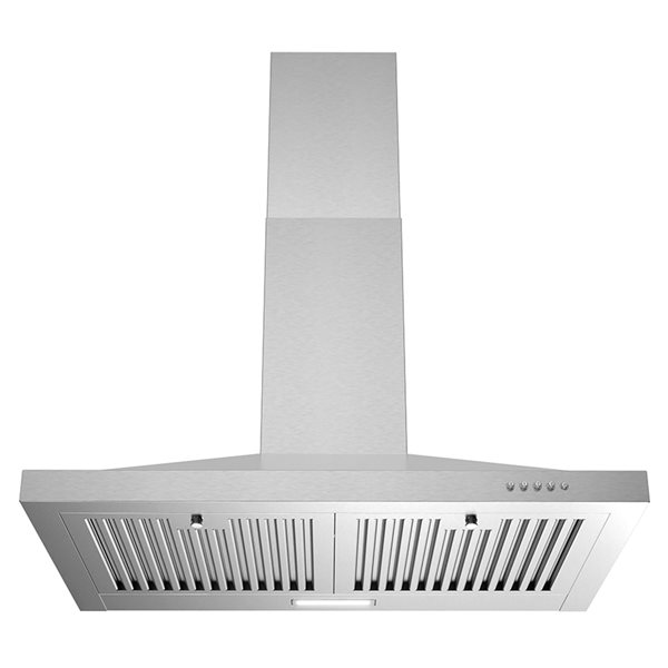 Streamline Fermi 30-in 220 CFM Wall Mount Ducted Range Hood in Brushed Stainless Steel - Charcoal Filter