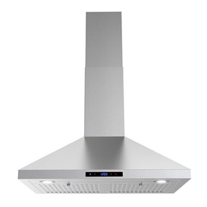 Streamline Francesco 30-in 350 CFM Wall Mount Ducted Range Hood in Brushed Stainless Steel - Baffle Filter