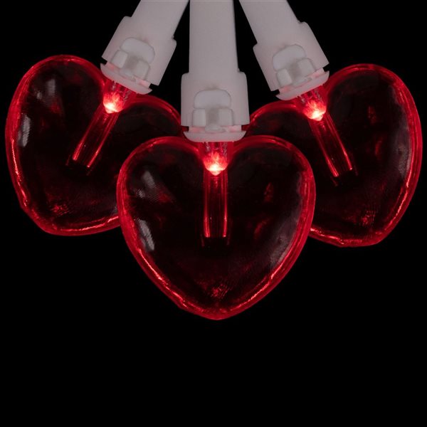 Northlight 20-Count 5.75-ft LED Red Hearts Valentine's Day String Lights