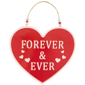 Northlight 12-in Red Heart-Shaped Valentine's Day Wall Decoration