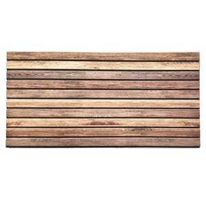 Dundee Deco Falkirk Uffcott III 3.3 W x 1.6-ft² H Distressed Brown EPS 3D Decorative Wall Panels, 27-ft²