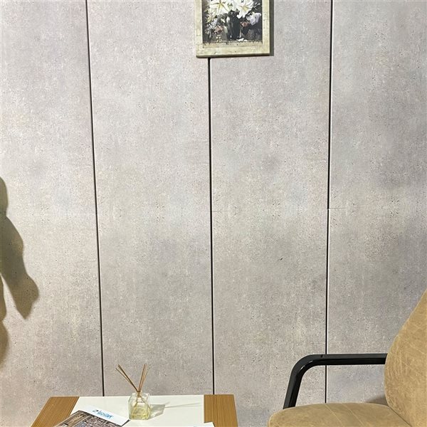 Dundee Deco Falkirk Uffcott III 3.3 W x 1.6-ft² H Light Grey EPS 3D Decorative Wall Panels, 27-ft²