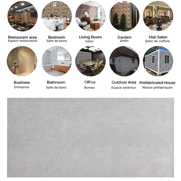 Dundee Deco Falkirk Uffcott III 3.3 W x 1.6-ft² H Light Grey EPS 3D Decorative Wall Panels, 27-ft²