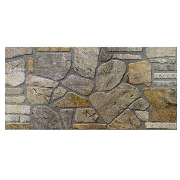 Dundee Deco Falkirk Uffcott II 3.3 W x 1.6ft² H Grey/Ochre EPS 3D