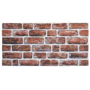 Dundee Deco Falkirk Uffcott III 3.3 W x 1.6-ft² H Mahogany EPS 3D Decorative Wall Panels, 27-ft²