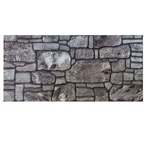 Dundee Deco Falkirk Uffcott II 3.3 W x 1.6-ft² H Charcoal Grey EPS 3D Decorative Wall Panels, 27-ft²