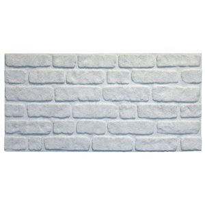 Panneaux muraux décoratifs 3D Falkirk Uffcott par Dundee Deco en PSE 3,3 l. x 1,6 pi h. blanc, 27 pi²