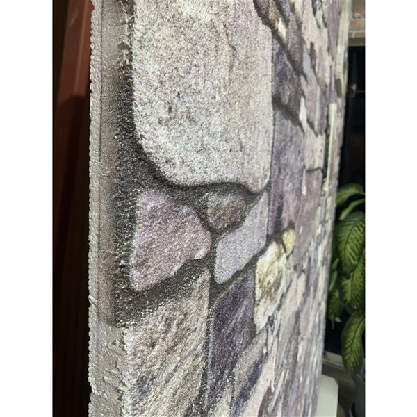 Dundee Deco Falkirk Uffcott II 3.3 W x 1.6-ft² H Purple/Cream EPS 3D Decorative Wall Panels, 27-ft²