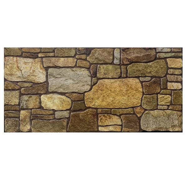 Dundee Deco Falkirk Uffcott II 3.3 W x 1.6-ft² H Gold/Brown EPS 3D Decorative Wall Panels, 27-ft²