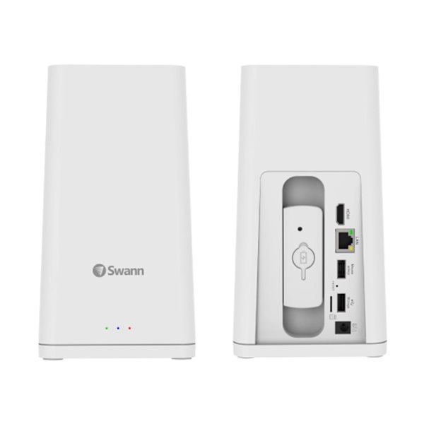 Swann AllSecure650 White Wi-Fi NVR PowerHub 2K Wireless Security Kit with 4 x Wire-Free Cameras