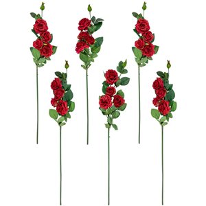 Northlight 35-in H Red Artificial Rose Sprays 35-in H 6 /Pack