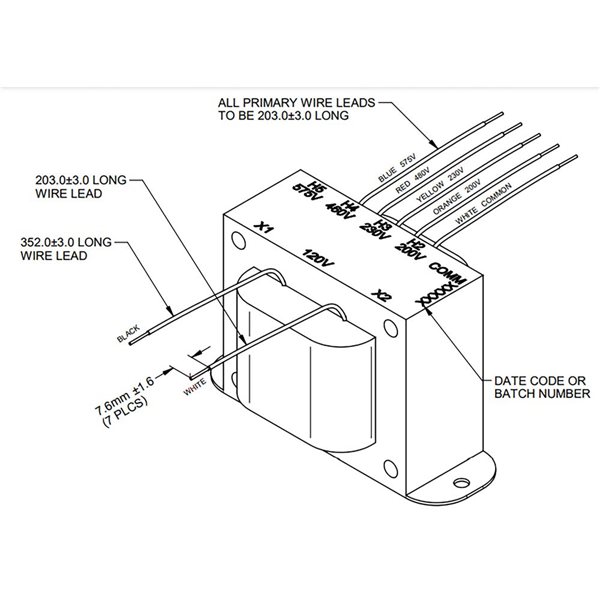 Ruffneck FX Series Explosion-Proof Forced Air Heaters Replacement Transformer