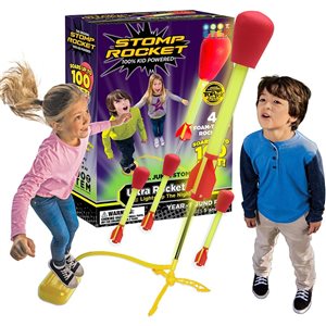 Stomp Rocket Ultra LED Rocket Launcher - 4 Foam-Tipped Included