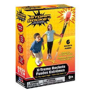 Ensemble de fusées X-Treme de Stomp Rocket, lanceur et 6 fusées inclus