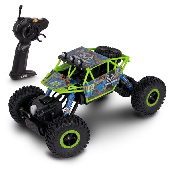 NKOK Realtree Rock Crawler 1:16 Scale 2.4 GHz Remote-Controlled Vehicle - Green Edge