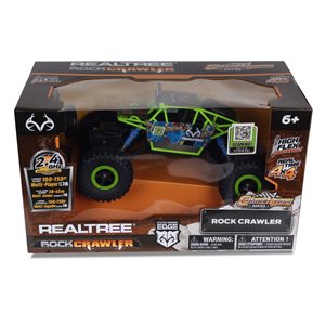 Véhicule télécommandé Realtree Rock Crawler de NKOK échelle 1:16 2,4 GHz, bordure verte