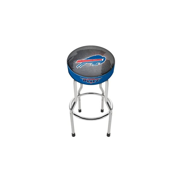 Arcade1UP Buffalo Bills Height-Adjustable Round Upholstered Arcade Stool