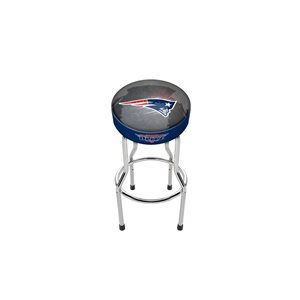 Arcade1UP New England Patriots Height-Adjustable Round Upholstered Arcade Stool