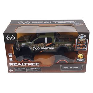 Véhicule télécommandé 14 po Realtree Ford F-150 Raptor de NKOK, vert militaire