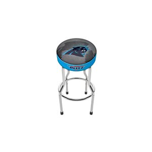 Tabouret d'arcade rond rembourré Panthers de la Caroline à hauteur réglable par Arcade1UP