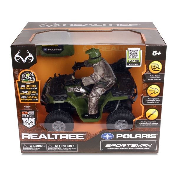 Véhicule tout-terrain télécommandé Polaris Sportsman XP1000 de NKOK échelle 1/8, vert