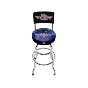 Tabouret d'arcade pivotant NFL Blitz rond rembourré à haut dossier par Arcade1UP