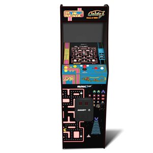 Machine d'arcade autoportante Ms. Pac-Man et Galaga Deluxe Classe de 1981 par Arcade1UP - 12 jeux classiques