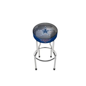 Arcade1UP Dallas Cowboys Height-Adjustable Round Upholstered Arcade Stool