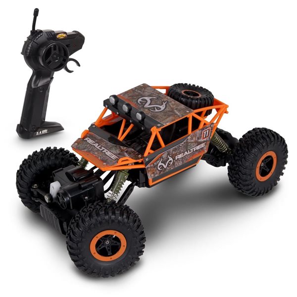 NKOK Realtree Rock Crawler 1:16 Scale 2.4 GHz Remote-Controlled Vehicle - Orange Edge