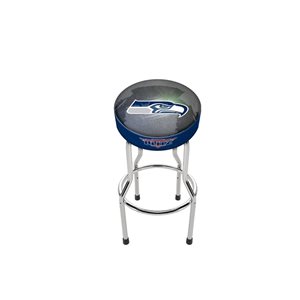 Arcade1UP Seattle Seahawks Height-Adjustable Round Upholstered Arcade Stool