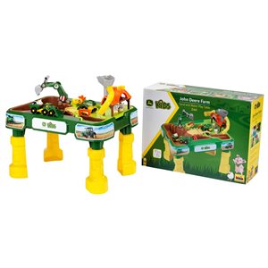 Table de jeu 2-en-1 John Deere pour enfants par Theo Klein avec ferme et jeux d'eau