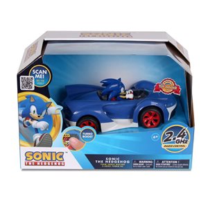 Voiture télécommandée Sonic de NKOK 2,4 GHz avec fonction Turbo Boost, bleu